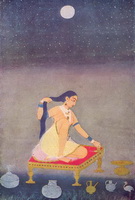 Радха в лунном свете (1650 г.)